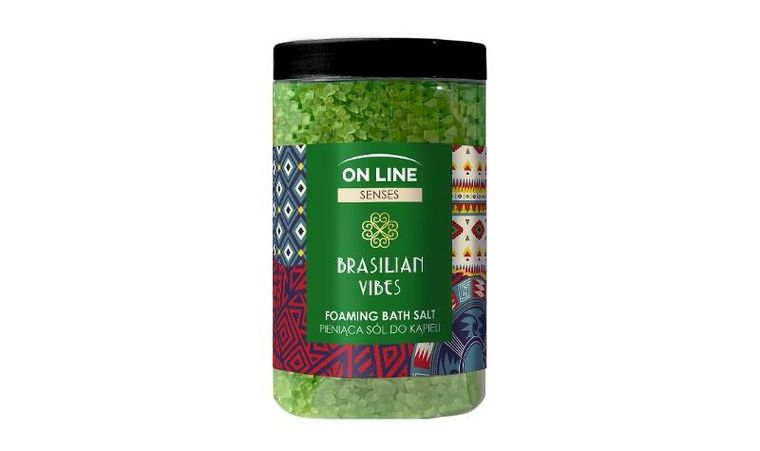On line, Senses, sól do kąpieli, brasilian vibes, 480g