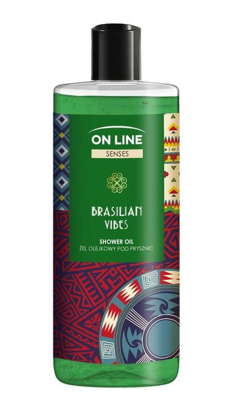 On Line, Senses, żel pod prysznic, Brasilian Vibes, 500 ml