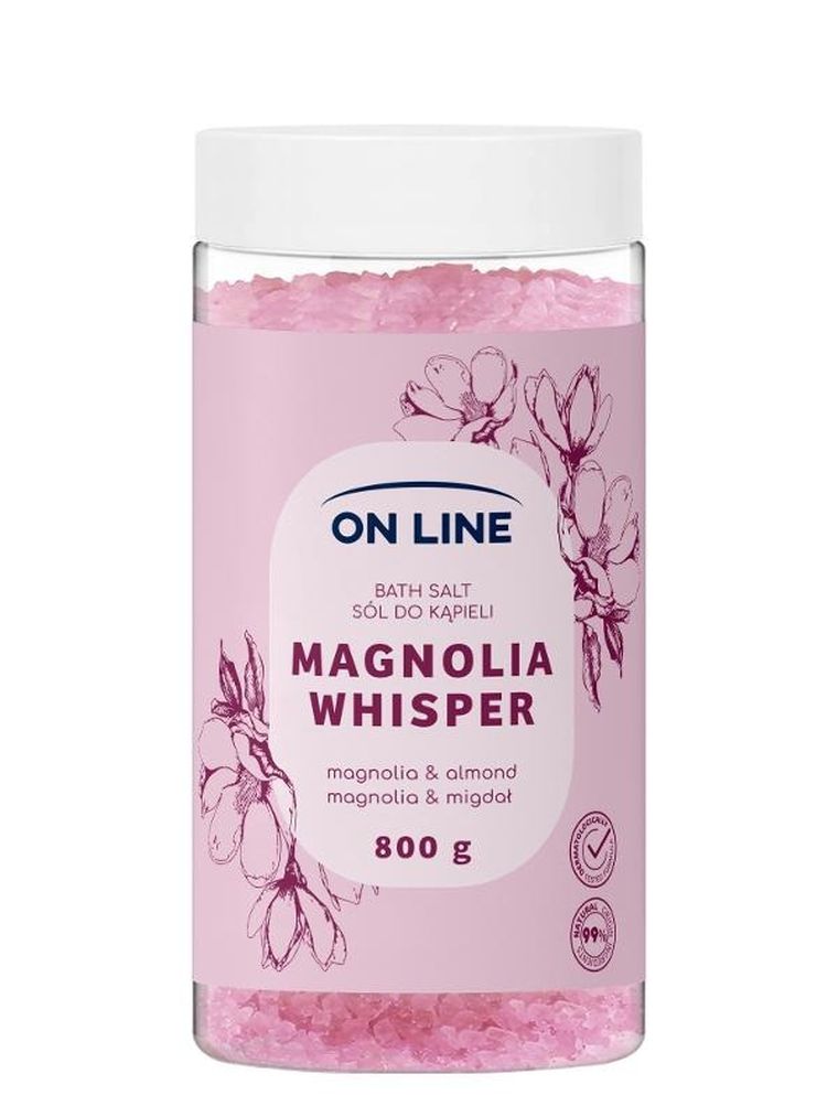 On Line, sól do kąpieli, magnolia whisper, 800 g