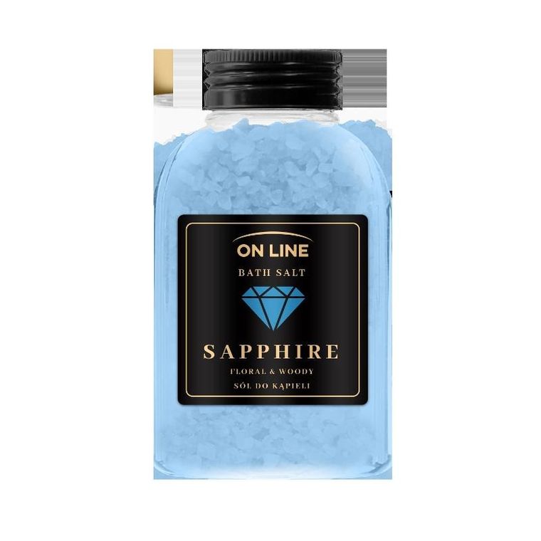 On Line, sól do kąpieli, sapphire, 600 g