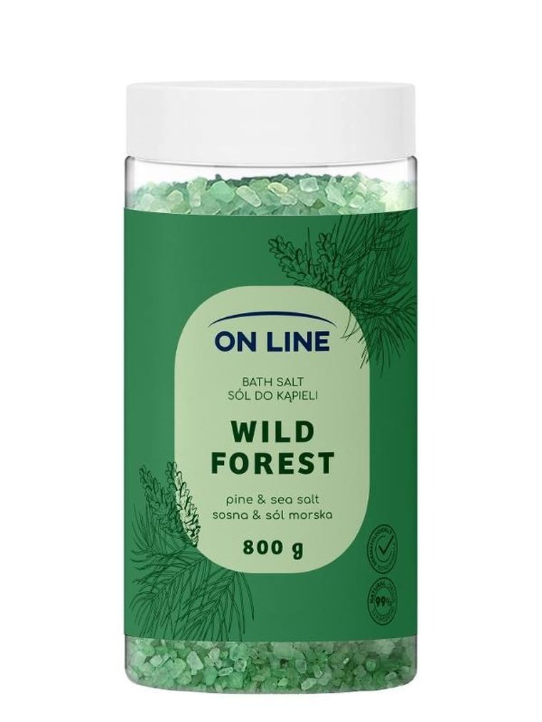 On Line, sól do kąpieli, wild forest, 800 g