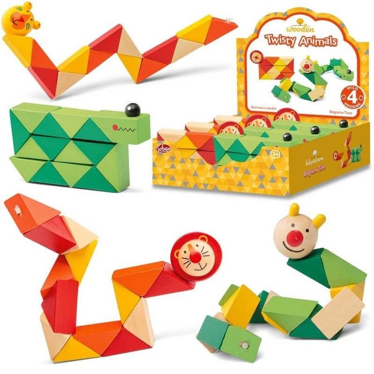 One For Fun, magiczny wąż, drewniana układanka