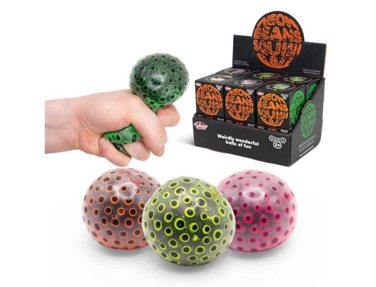 One For Fun, Scrunchems, piłeczka antystresowa, neonowe Fasolki