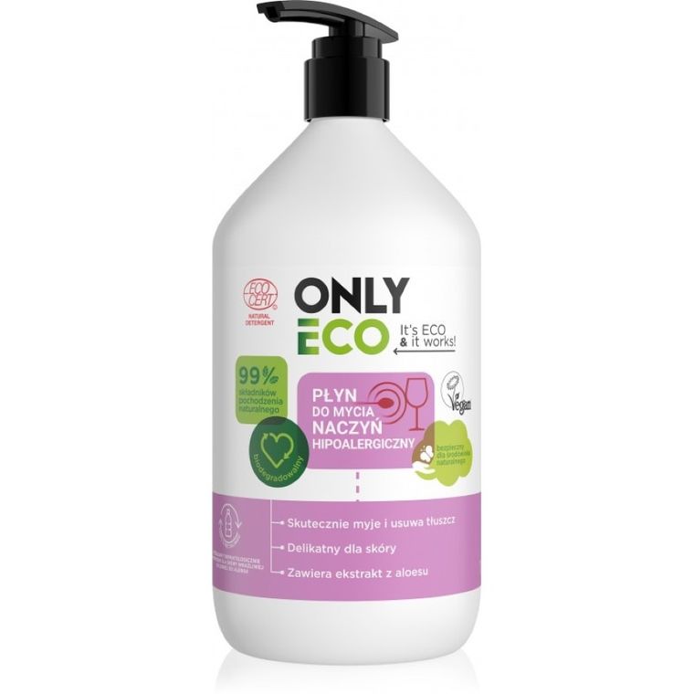 OnlyEco, hipoalergiczny płyn do mycia naczyń, 1000 ml