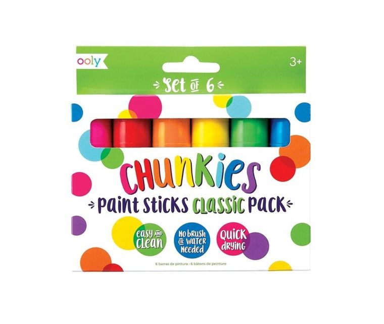 Ooly, Chunkies Paint Sticks, farba w kredce, 6 szt.