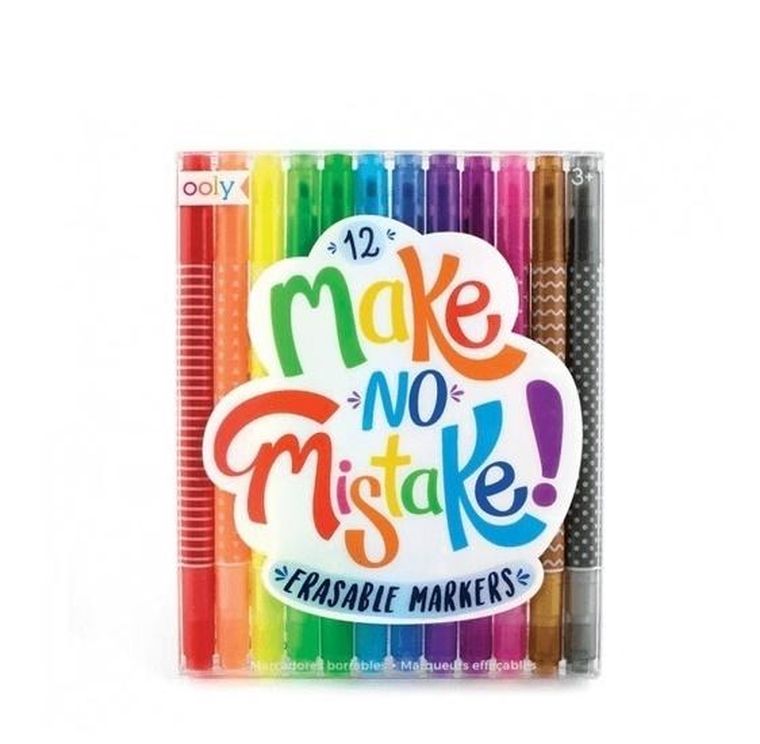 Ooly, flamastry wycieralne, bezbłędne, dwustronne, 12 szt.