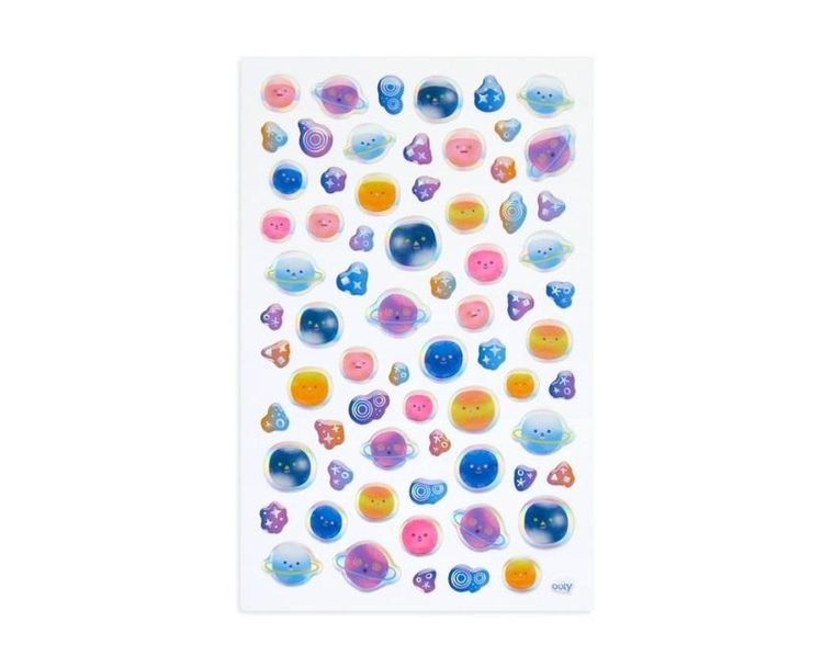 Ooly, Itsy Bitsy, Planety, mini naklejki