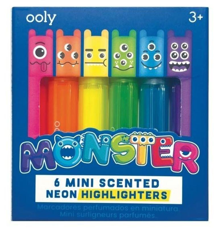 Ooly, Małe Potworki, flamastry, neonowe, 6 kolorów