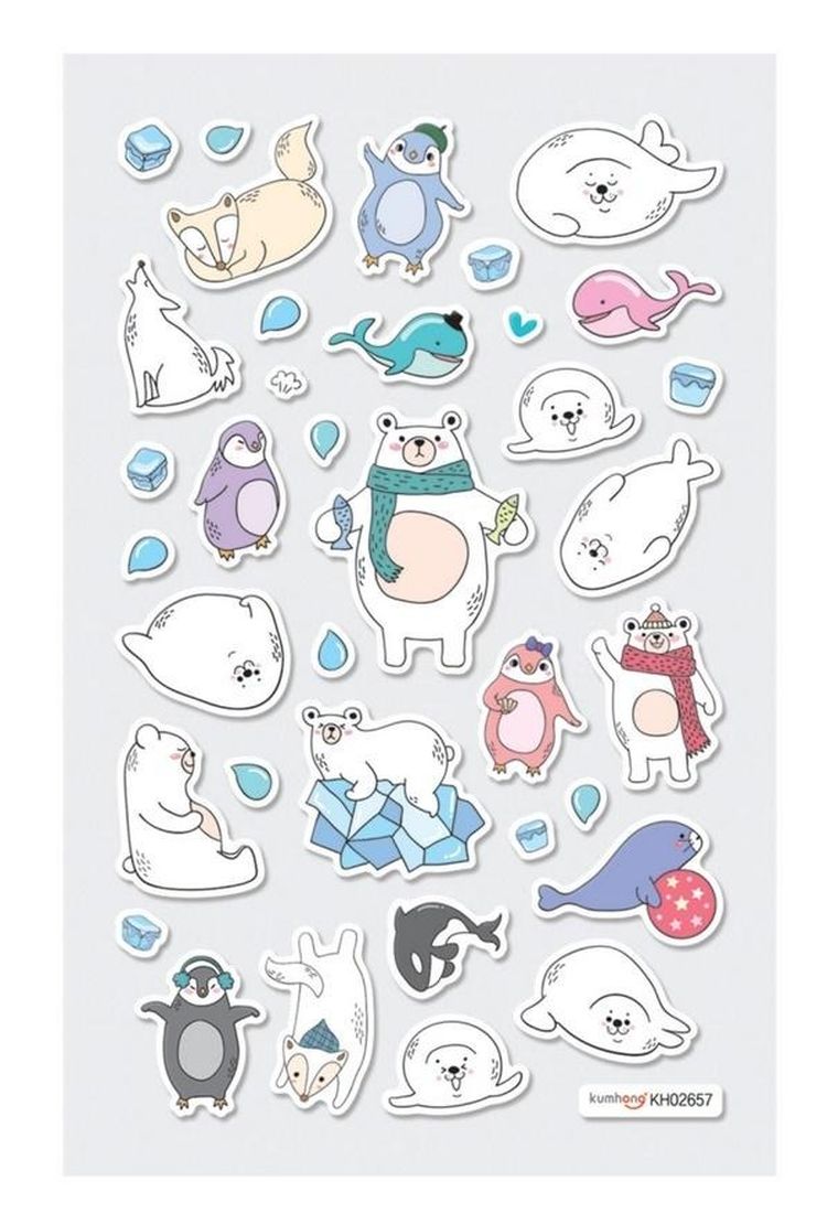 Ooly, mini naklejki, Itsy bitsy, Arktyka