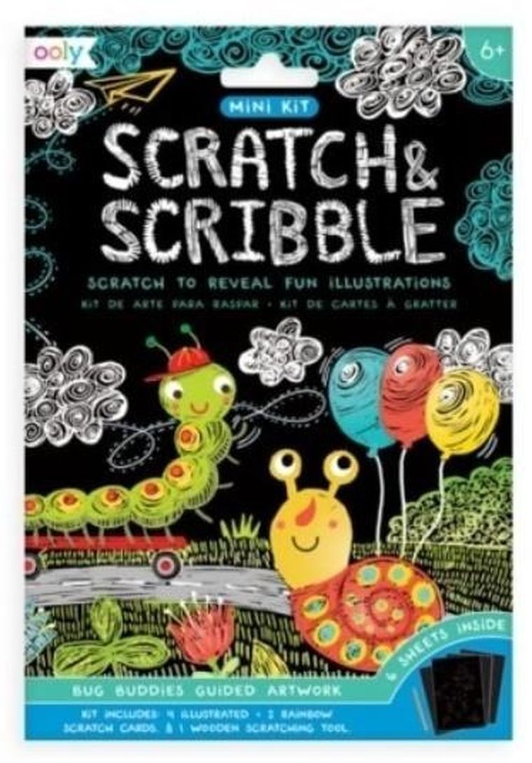 Ooly, Mini Scratch & Scribble, Owady, zdrapywanki, zestaw kreatywny