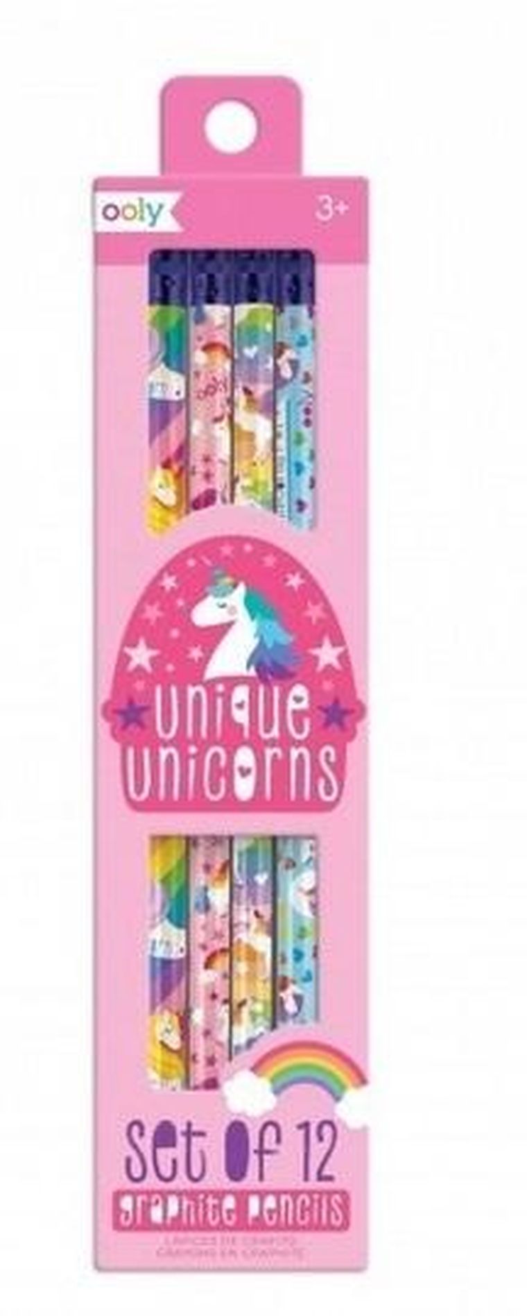 Ooly, ołówki, HB, jednorożce, 12 szt.