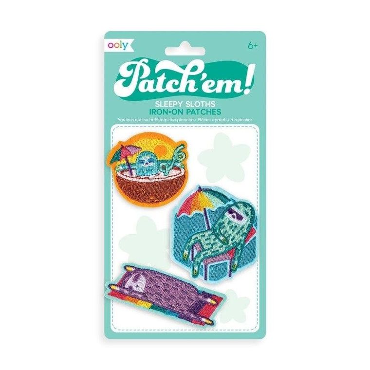 Ooly, Patch Em, naprasowanki, Śpiące Leniwce