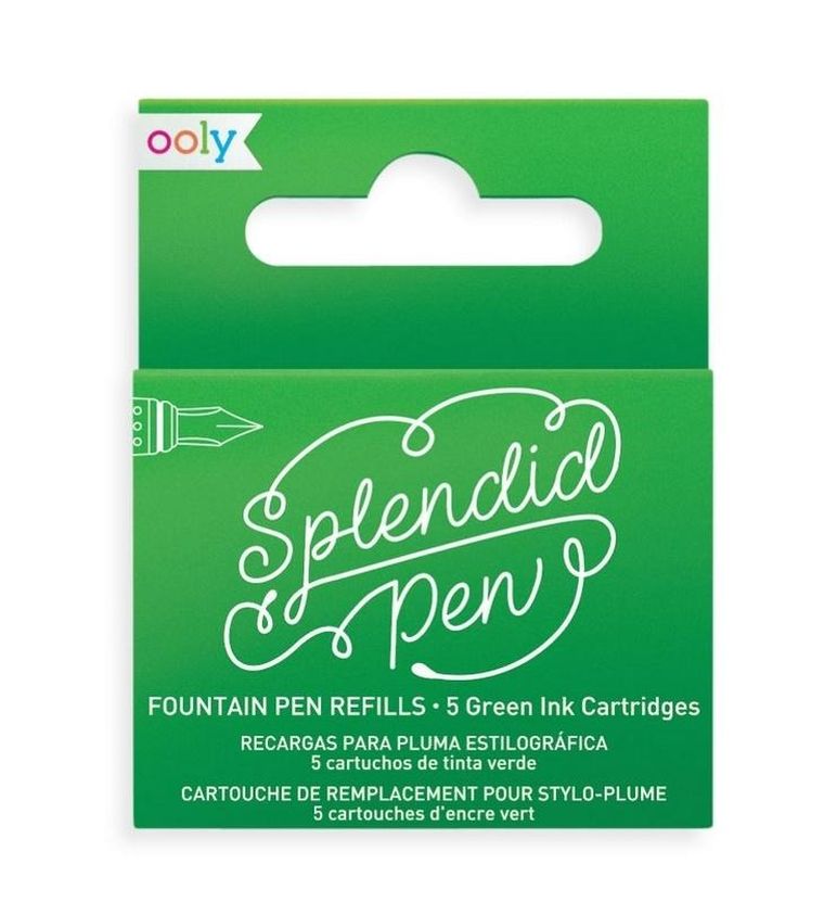 Ooly, Splendid, naboje uzupełniajace, zielone, 5 szt.