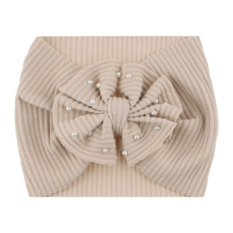 Opaska dziewczęca, beżowa, Ambra