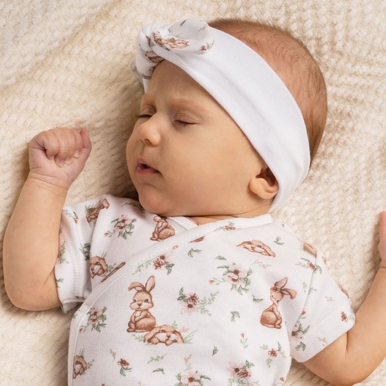 Opaska dziewczęca, biała, Nicol