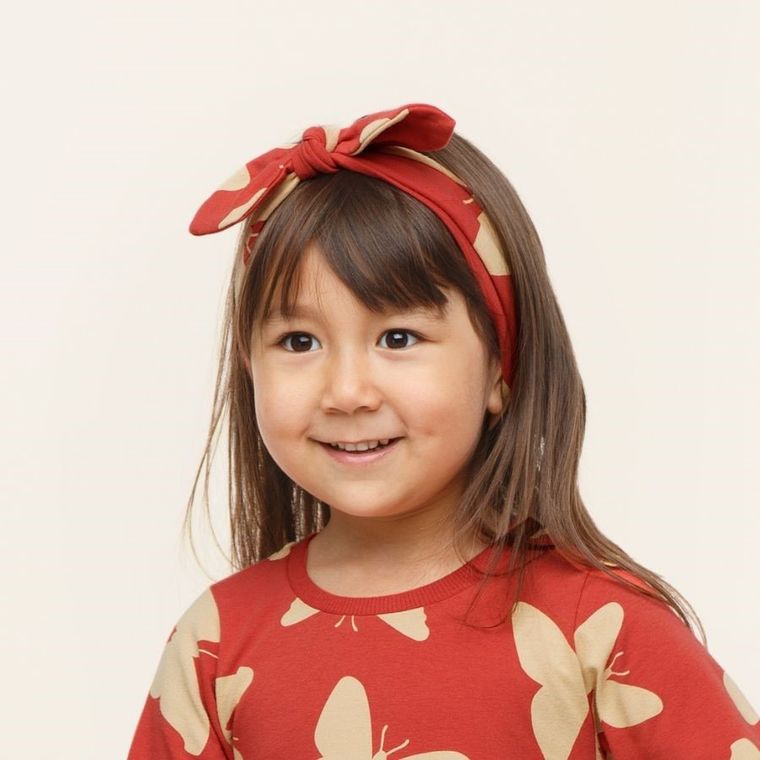 Opaska dziewczęca, czerwona, Pinokio