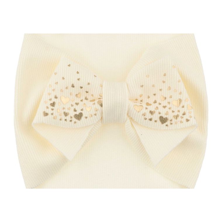 Opaska dziewczęca, ecru, Ambra