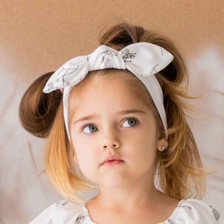 Opaska dziewczęca, ecru, Nicol