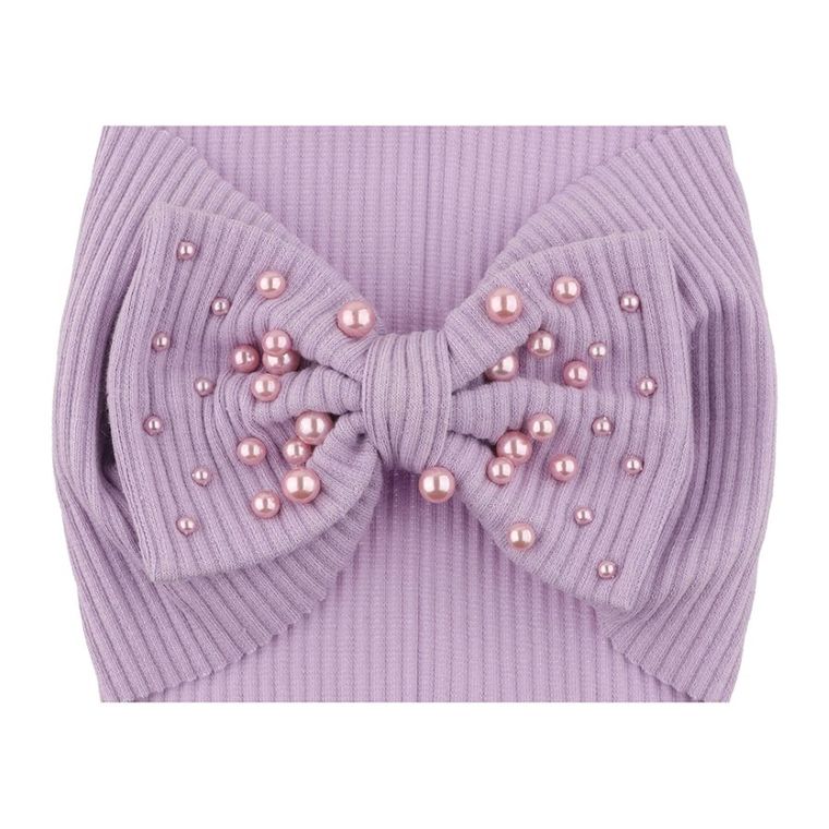 Opaska dziewczęca, jasnofioletowa, Ambra