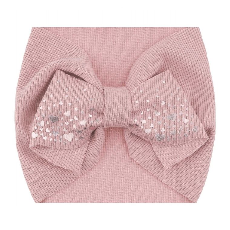 Opaska dziewczęca, jasnoróżowa, Ambra