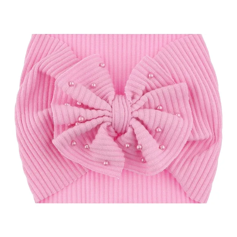 Opaska dziewczęca, jasnoróżowa, Ambra