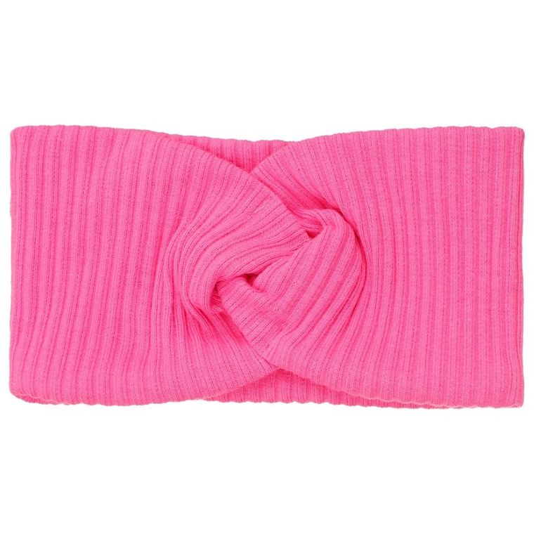 Opaska dziewczęca, prążkowana, różowa, Ambra