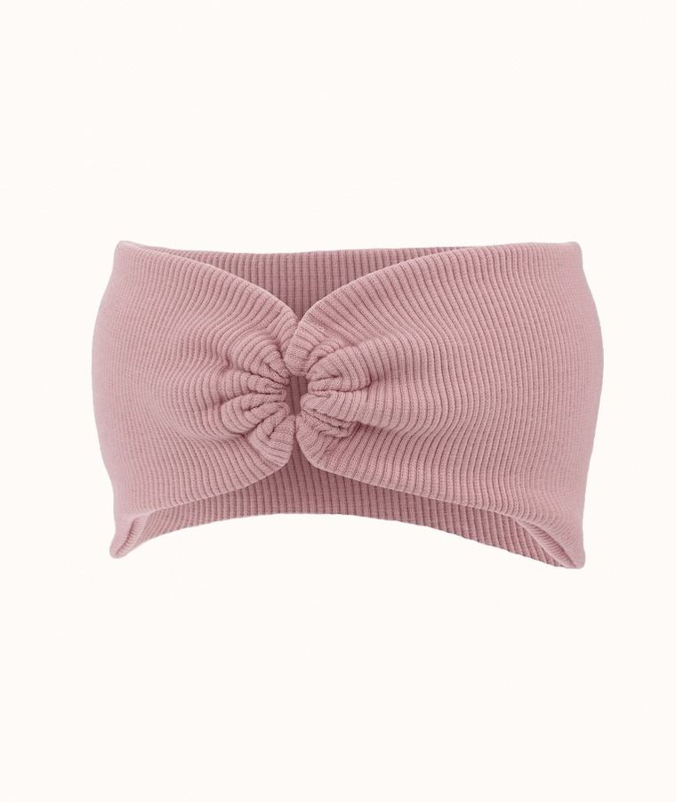 Opaska dziewczęca, prążkowana, różowa, Iltom