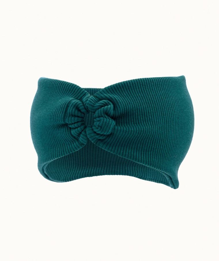 Opaska dziewczęca, prążkowana, zielona, Iltom