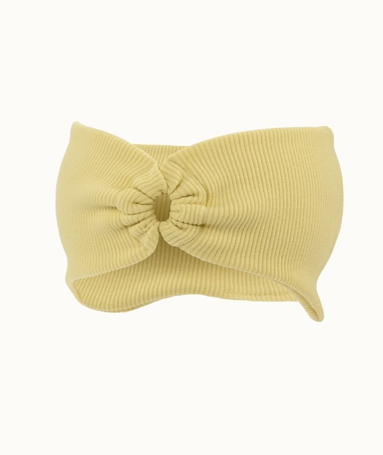 Opaska dziewczęca, prążkowana, żółta, Iltom