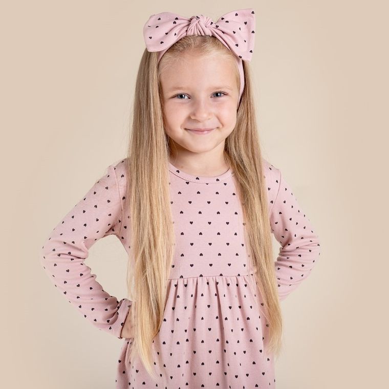 Opaska dziewczęca, różowa, Nicol