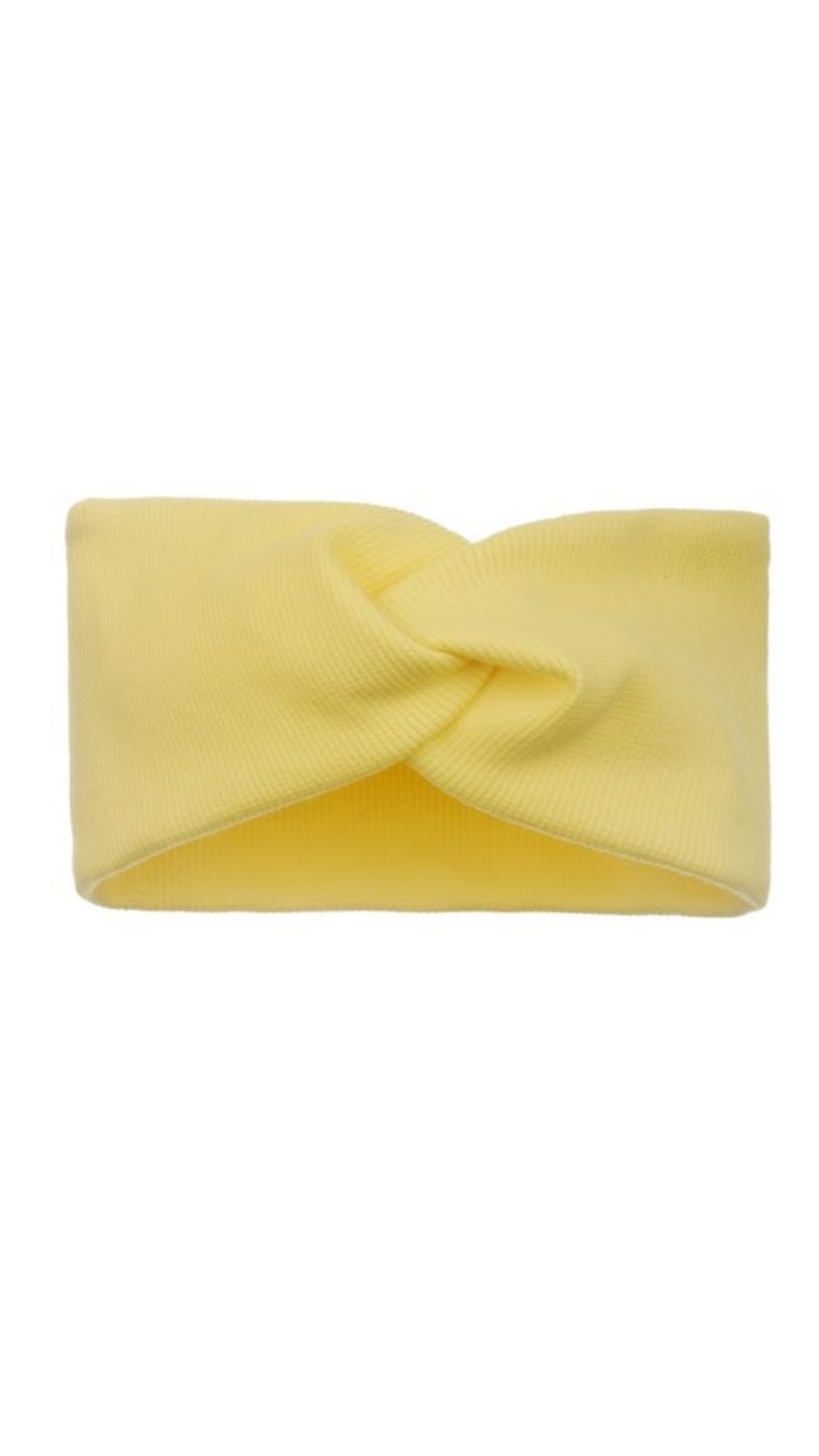 Opaska dziewczęca, żółta, Ambra