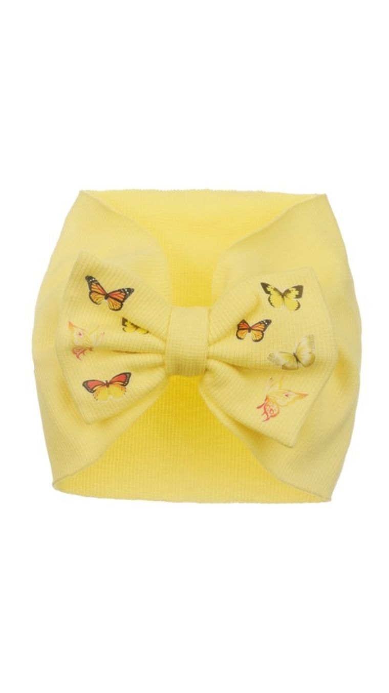 Opaska dziewczęca, żółta, Ambra