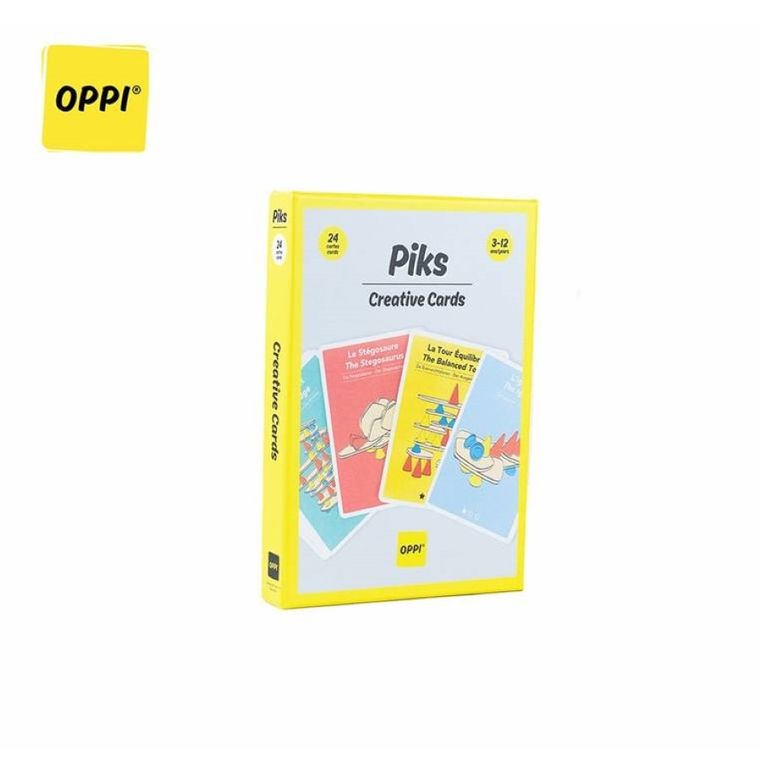 Oppi, Piks, karty do klocków konstrukcyjnych, 24 szt.