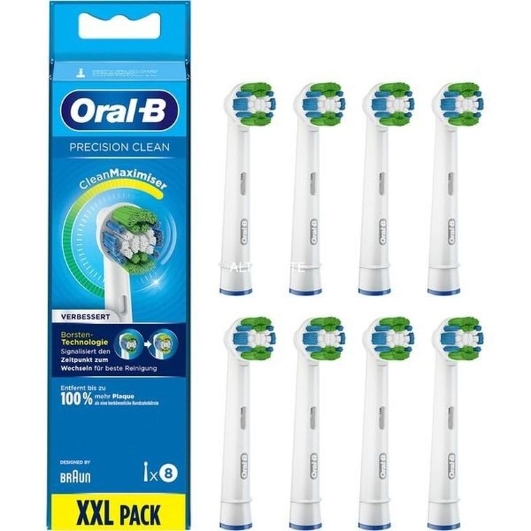 Oral-B, końcówki do szczoteczki elektrycznej Precision Clean EB20-8 CleanMaximiser, 8 szt.