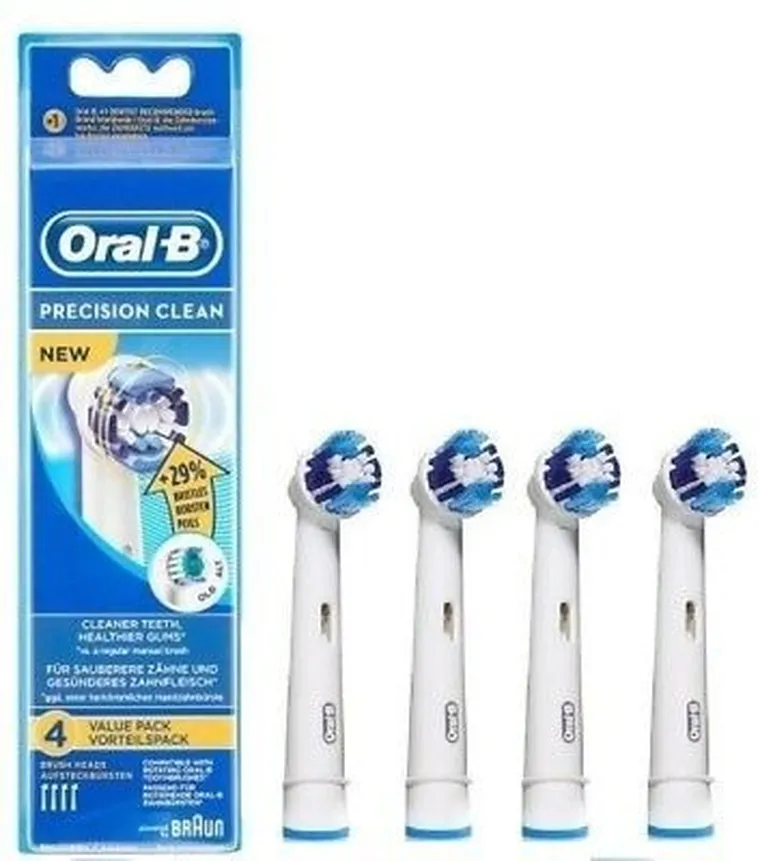 Oral-B, Precision Clean, końcówki do szczoteczki elektrycznej, 4 szt.