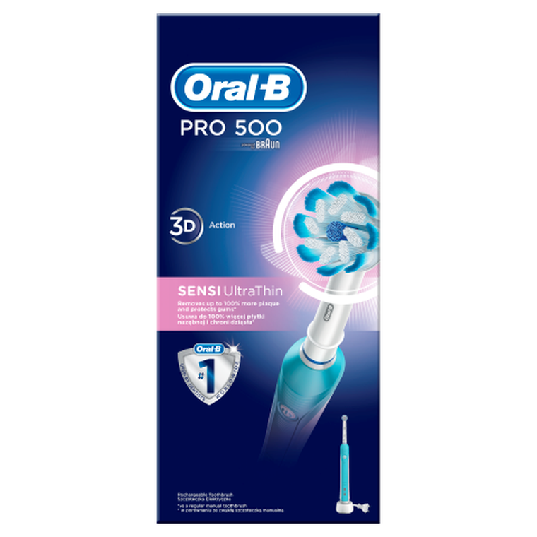 Oral-B, PRO 500 Sensi Ultrathin, szczoteczka elektryczna