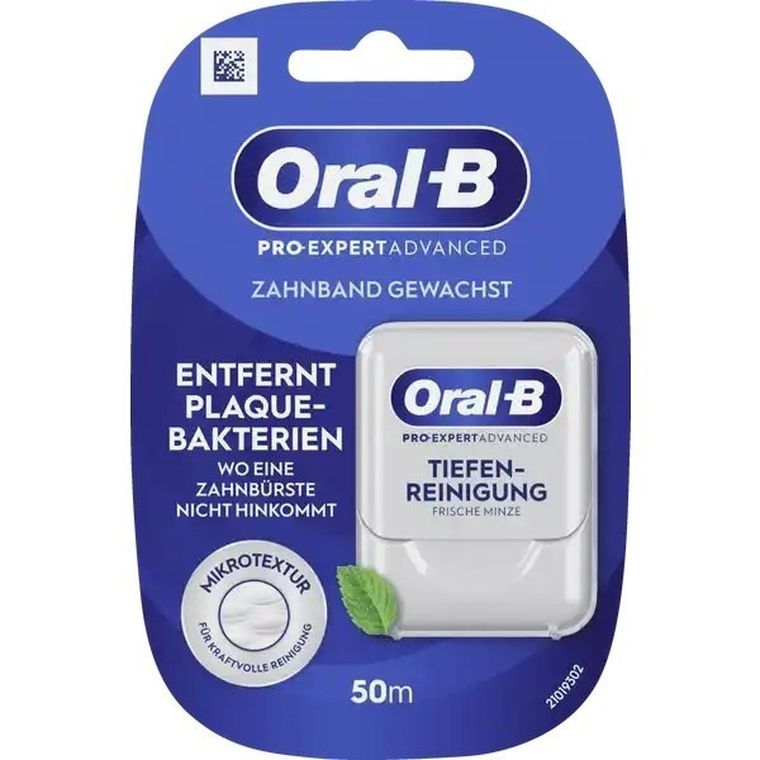 Oral-B, Pro-Expert Advanced, nić do zebów o miętowym smaku, 50m