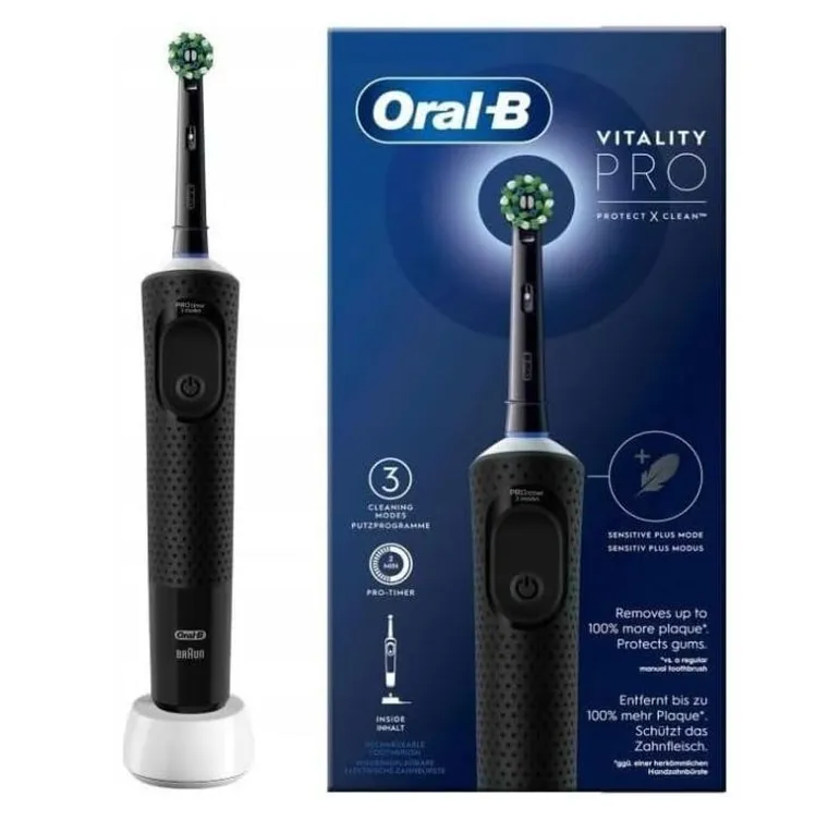 Oral-B, Vitality Pro D103 Box, szczoteczka elektryczna, czarna