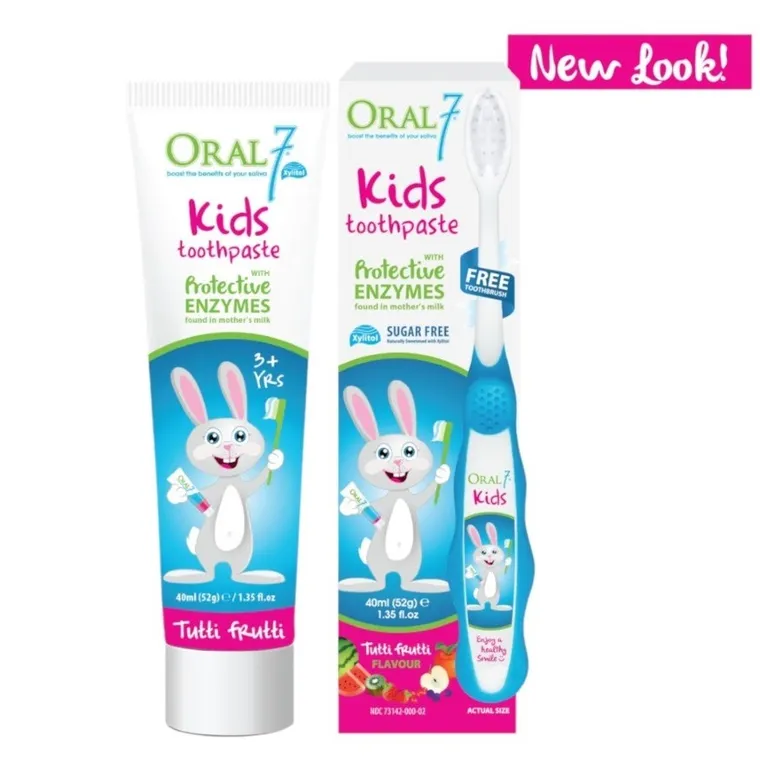 Oral7, Kids, pasta do zębów 50, ml + szczoteczka