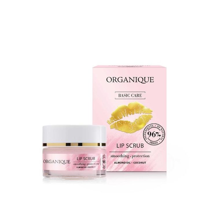 Organique, Basic Care Lip Scrub, peeling do ust, 15 ml