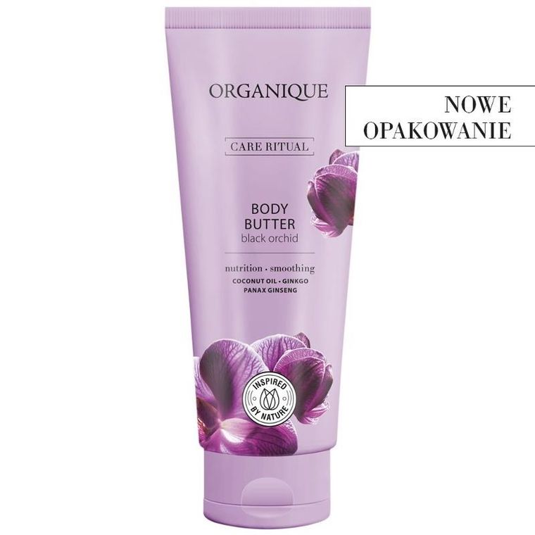 Organique, Black Orchid, lekkie masło do ciała, 200 ml