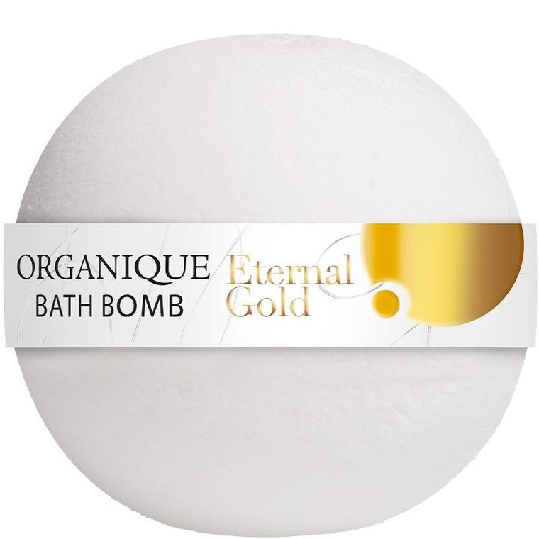 Organique, Eternal Gold, odżywcza kula do kąpieli, 170 g