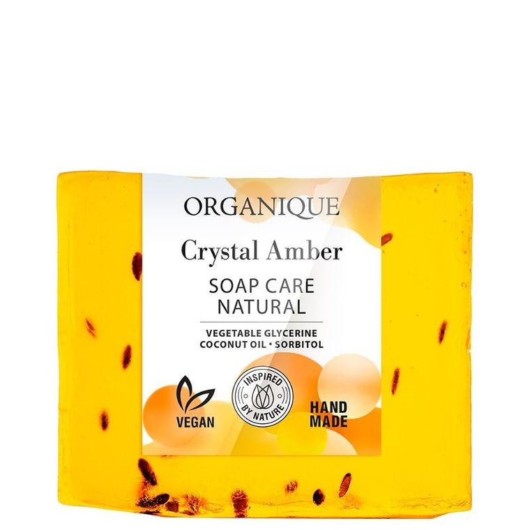 Organique, mydło naturalnie pielęgnujące, crystal amber, 100g