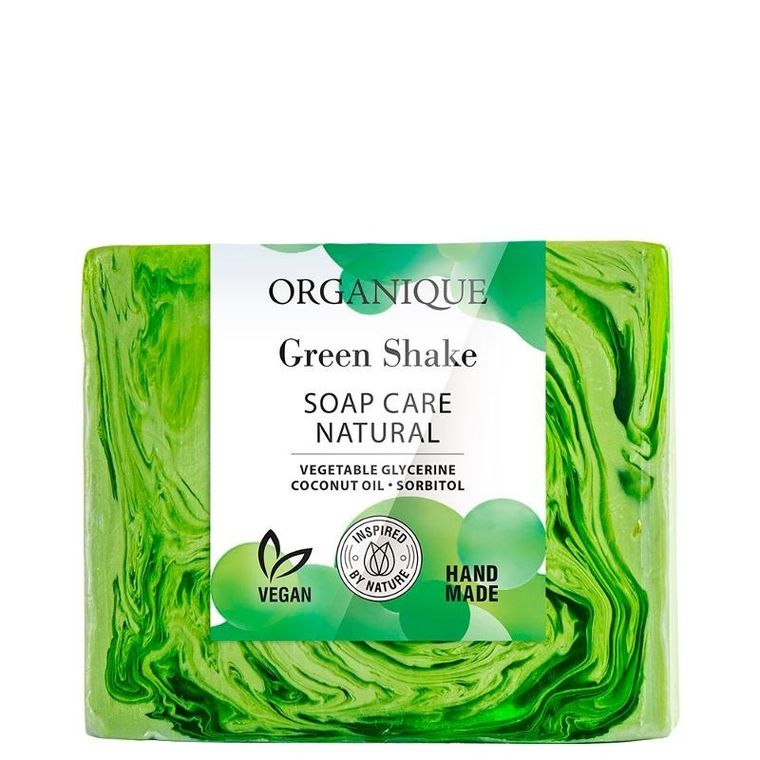 Organique, mydło naturalnie pielęgnujące, green shake, 100g