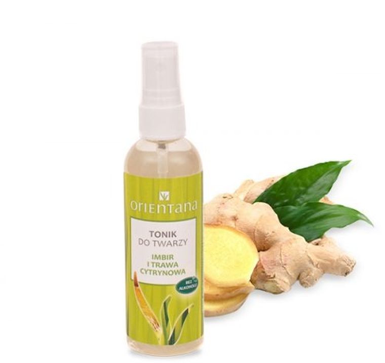Orientana, Tonik do twarzy, imbir i trawa cytrynowa, 100 ml