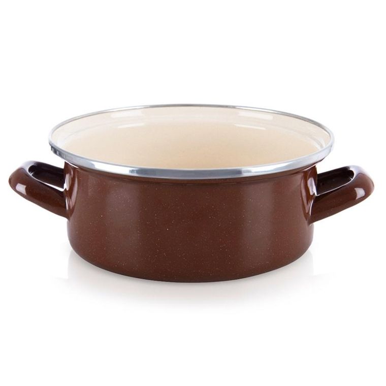 Orion, Brown, garnek emaliowany, 20,5 cm, 2,2l