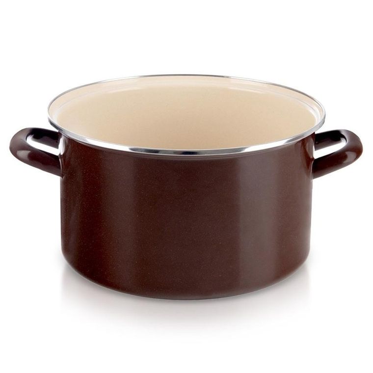 Orion, Brown, garnek emaliowany, 28 cm, 8l