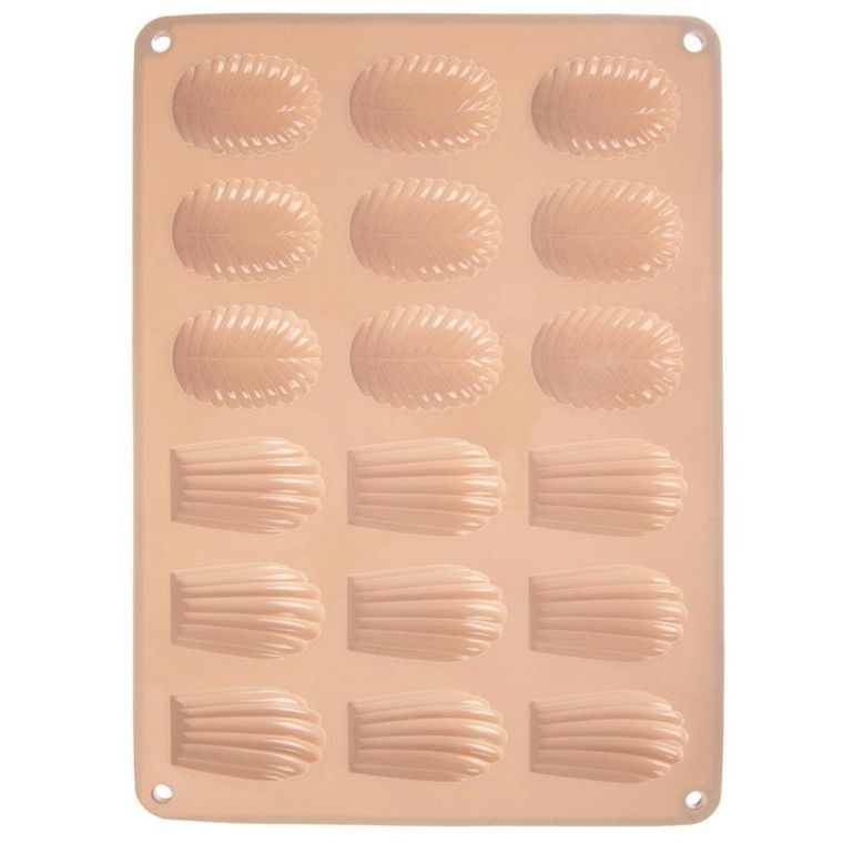 Orion, forma do ciastek i pralin, silikonowa, beżowa, 34-25-1 cm