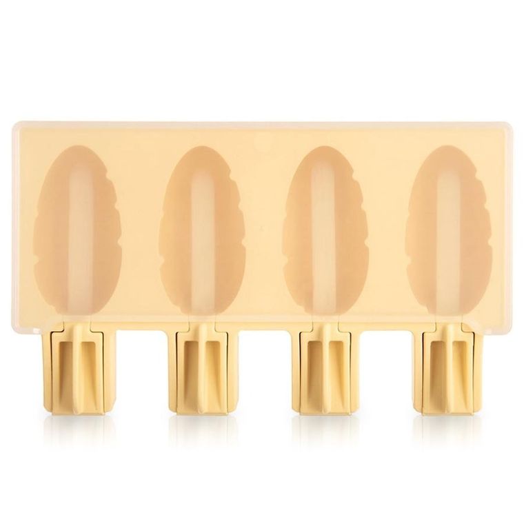 Orion, forma do lodów silikonowa z pokrywką, żółta