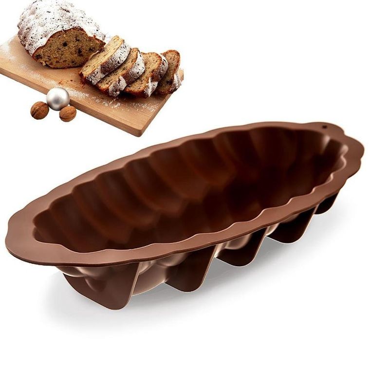 Orion, forma do pieczenia, silikonowa brązowa, 41-20-7.5 cm